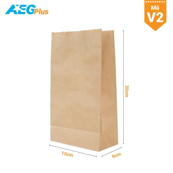 Túi giấy đáy vuông V2 (30x15x9)