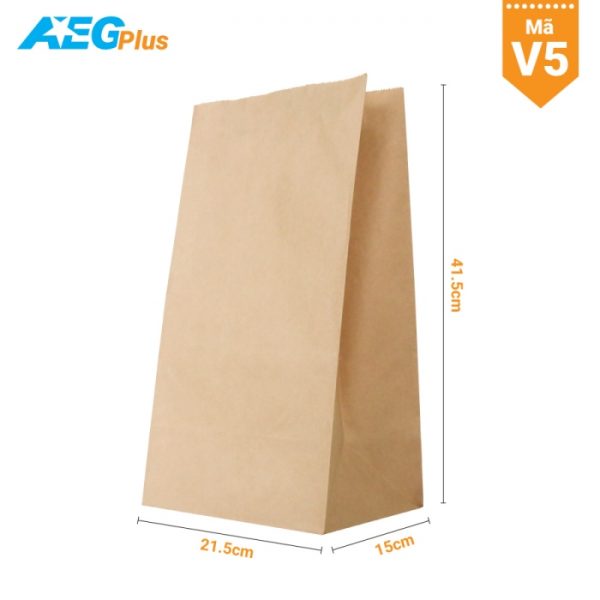 Túi giấy đáy vuông V5 (41.5x21.5x15)