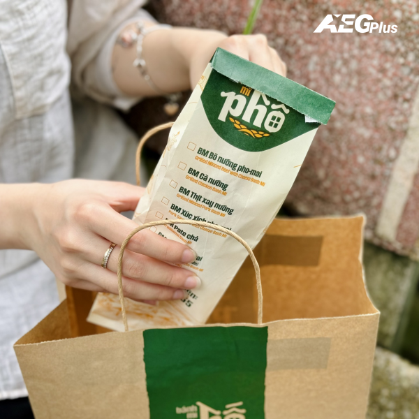 Túi bánh mì in theo mẫu riêng - mã BM2 (25x9.5x4.5cm)