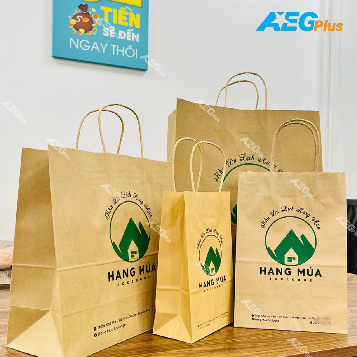 xưởng in túi giấy kraft theo yêu cầu