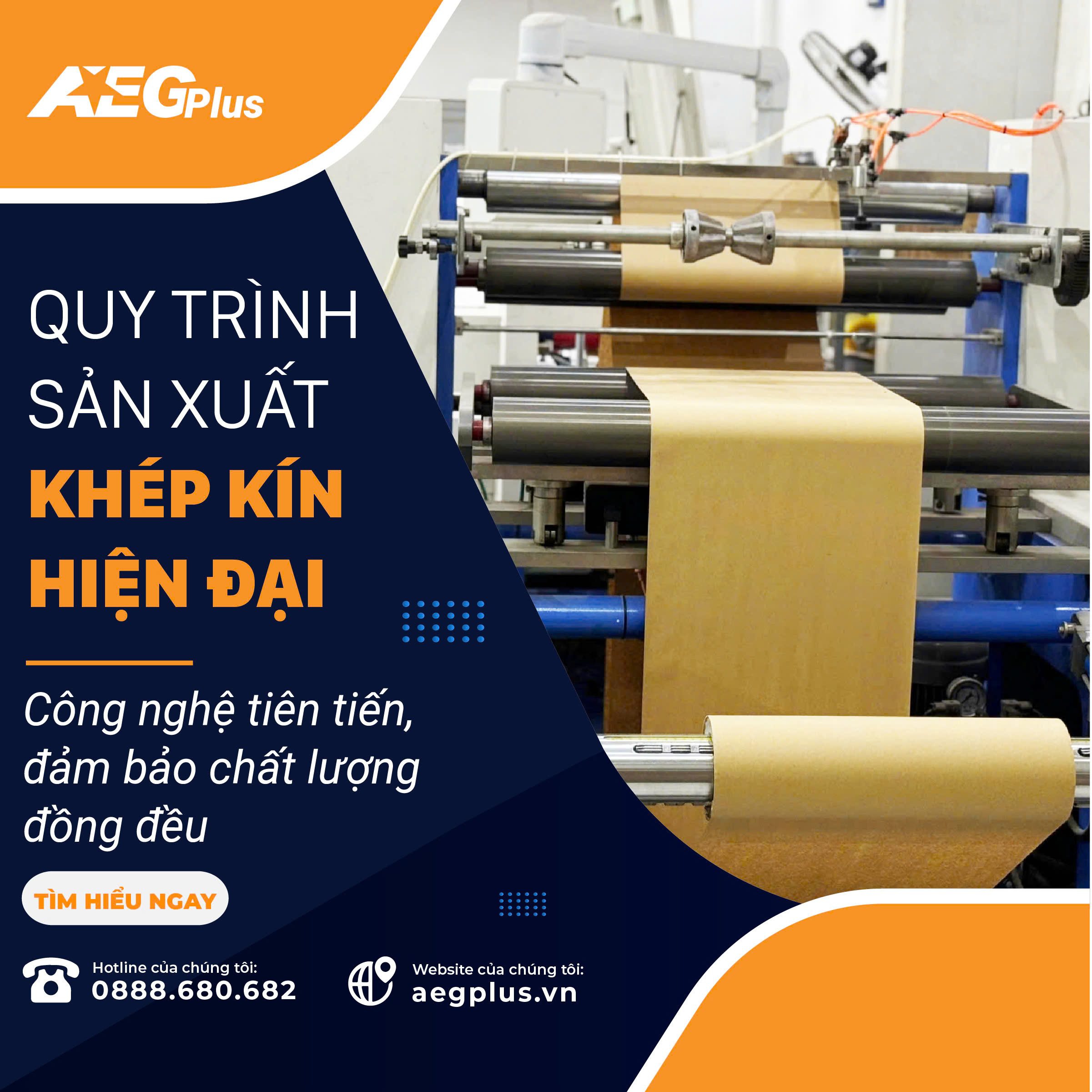 quy trình sản xuất túi giấy kraft chuyên nghiệp tại AEGPlus