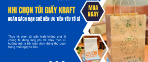 Ngân sách hạn chế nên ưu tiên yếu tố gì khi chọn túi giấy kraft?