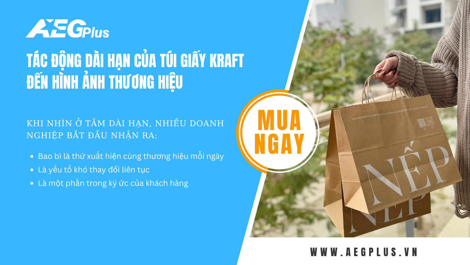 Tác động dài hạn của túi giấy kraft đến hình ảnh thương hiệu