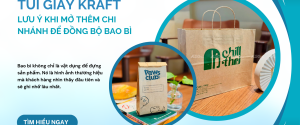 Túi giấy kraft lưu ý khi mở thêm chi nhánh để đồng bộ bao bì