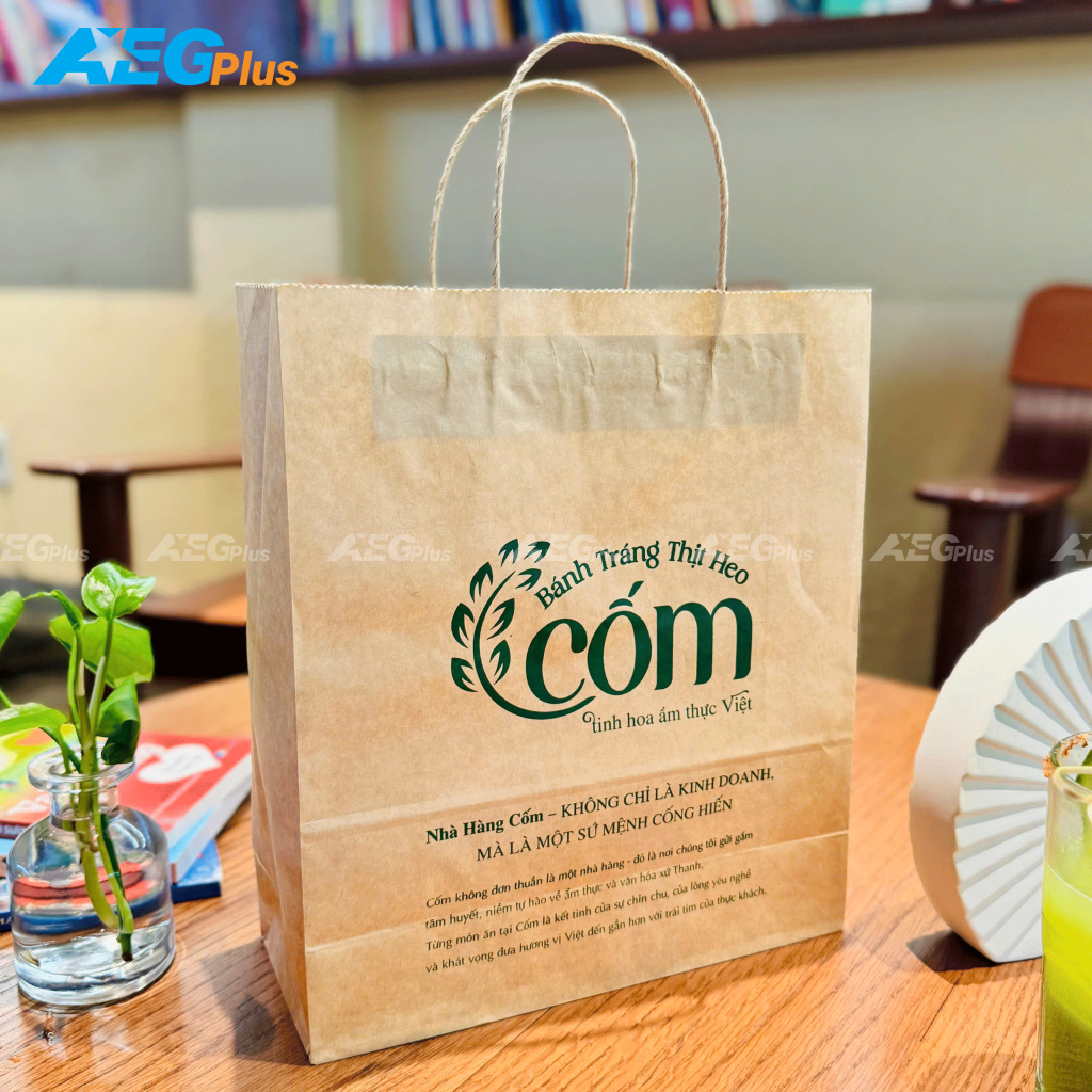 Chọn in túi giấy kraft một màu thay vì in nhiều màu