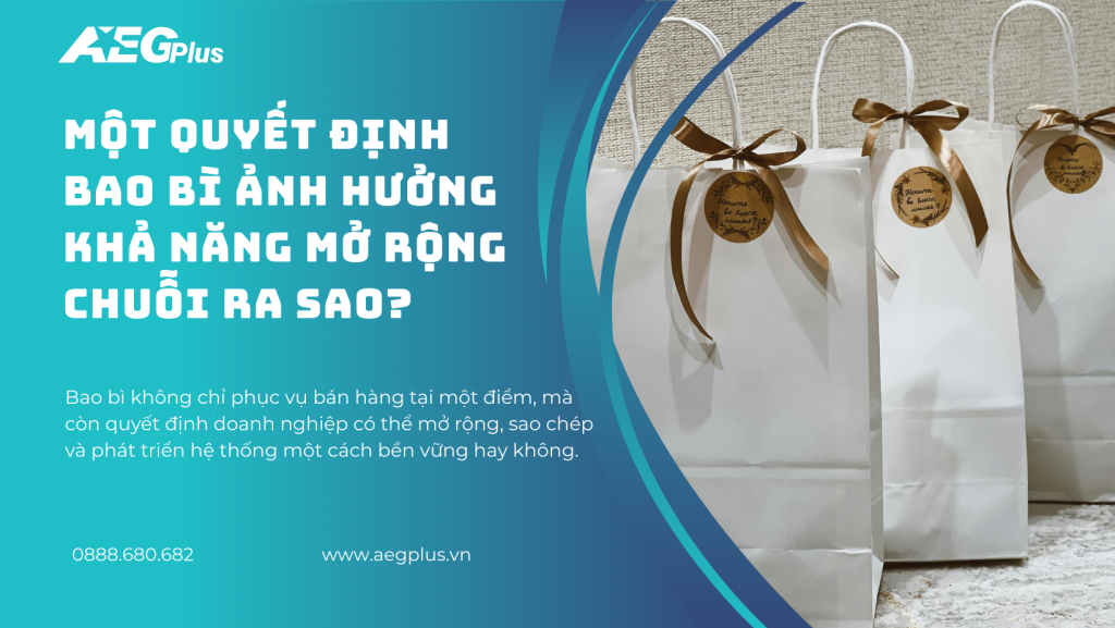 Một quyết định bao bì ảnh hưởng khả năng mở rộng chuỗi ra sao?