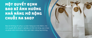 Một quyết định bao bì ảnh hưởng khả năng mở rộng chuỗi ra sao?