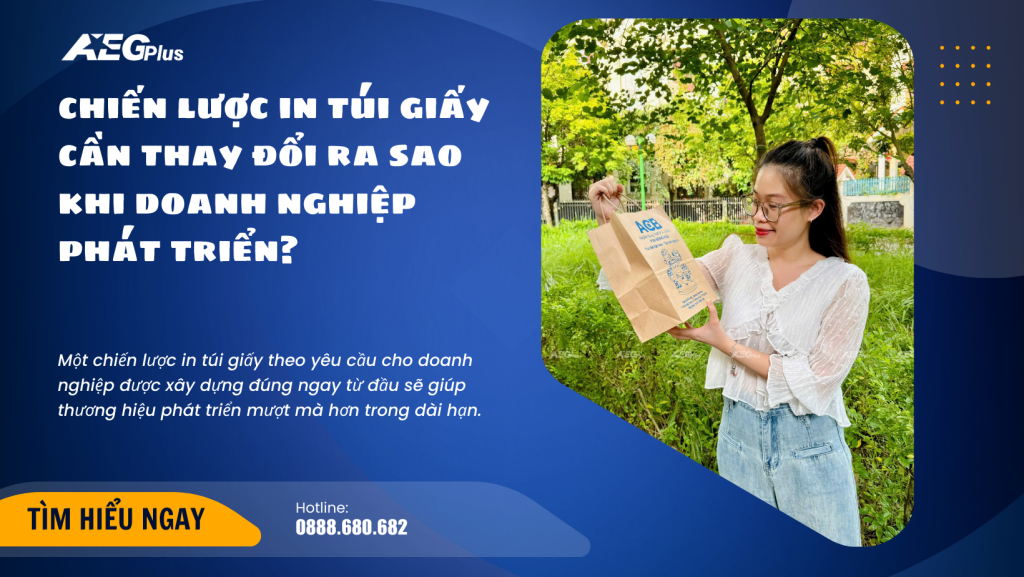 chiến lược in túi giấy cần thay đổi ra sao khi doanh nghiệp phát triển?