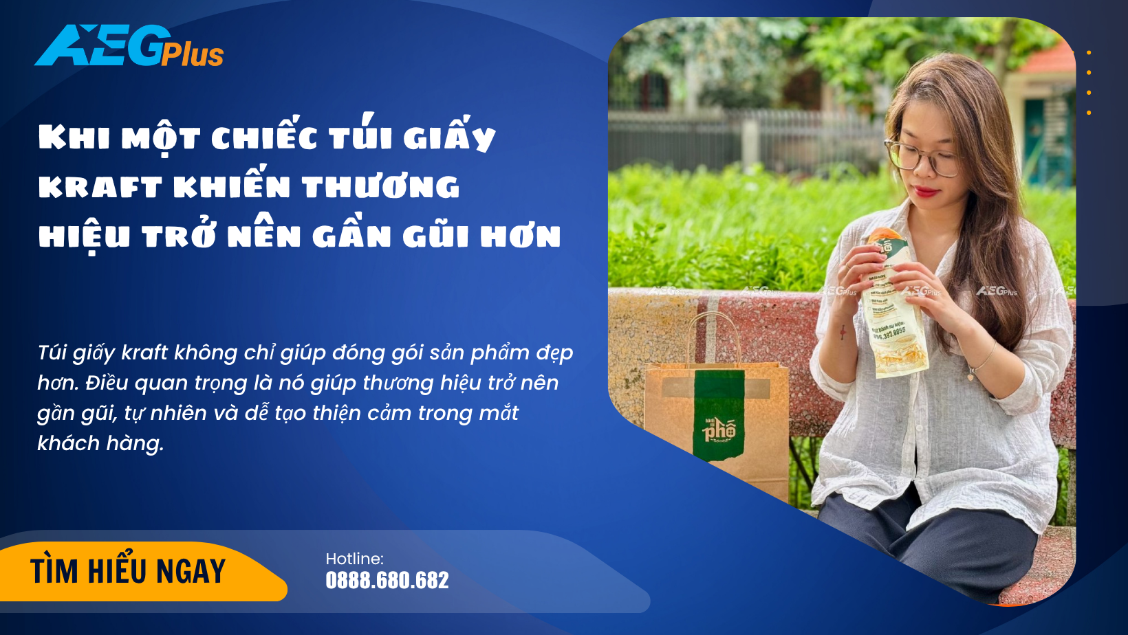 Khi một chiếc túi giấy kraft khiến thương hiệu trở nên gần gũi hơn
