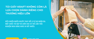 Túi giấy kraft không còn là lựa chọn dành riêng cho thương hiệu lớn